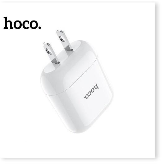 Củ sạc 1 cổng Hoco HK2 Chất liệu nhựa PC chất lượng cao chống cháy - Hàng chính hãng