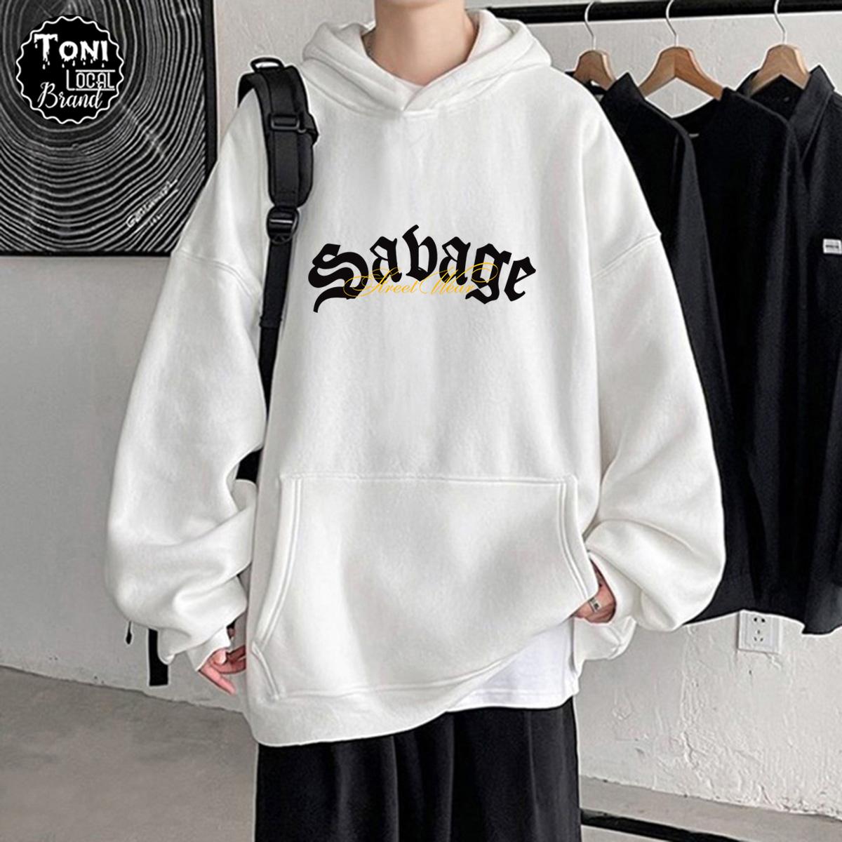 Áo Hoodie Local Brand SABAGE nỉ bông dày form rộng nam nữ Unisex (HD9200L - Full Box - Kèm Video Ảnh Thật)