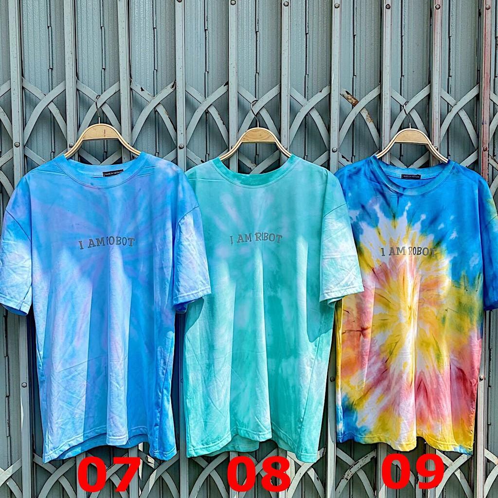 Áo thun tyedie cotton màu nhuộm
