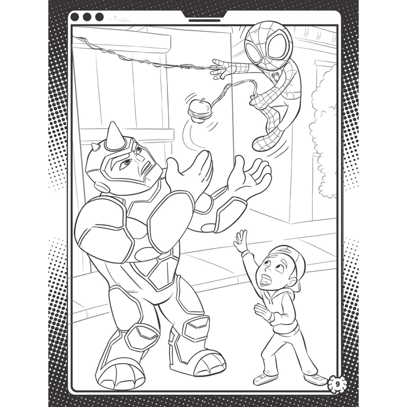Sách Spidey And His Amazing Friends - Mega Colouring Book