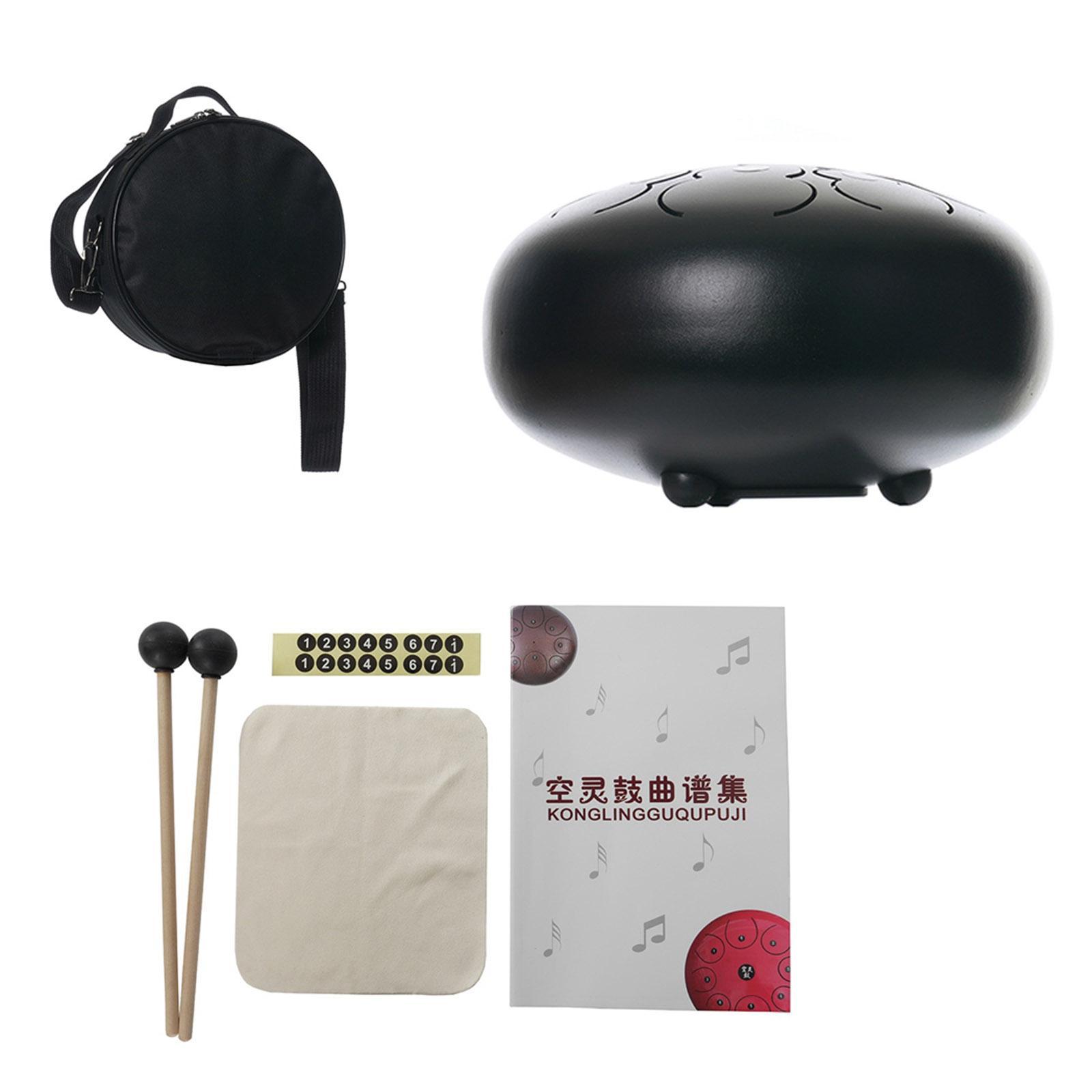 Notes 8"  Drum C / Travel Bag  Gift Black