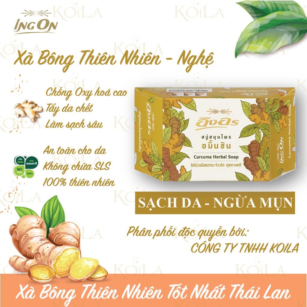 Xà Bông thảo mộc Ing On Herbal Thái Lan - Dưỡng ẩm, khử mùi, trắng da