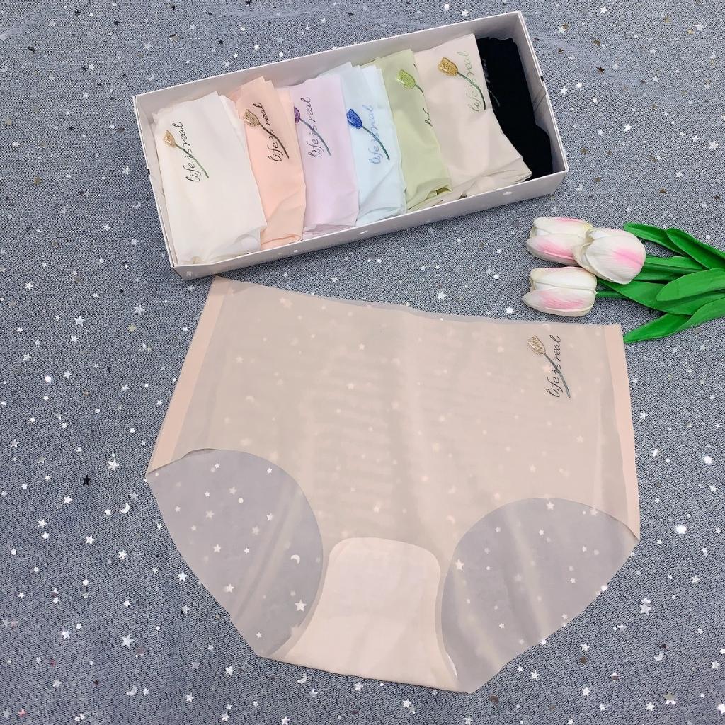 Quần lót nữ su CẠP CAO TÀNGHÌNH, hàng caocấp loại1, mềm, không kiền, thóang mát, cogiãn tốt Women - Trắng sữa