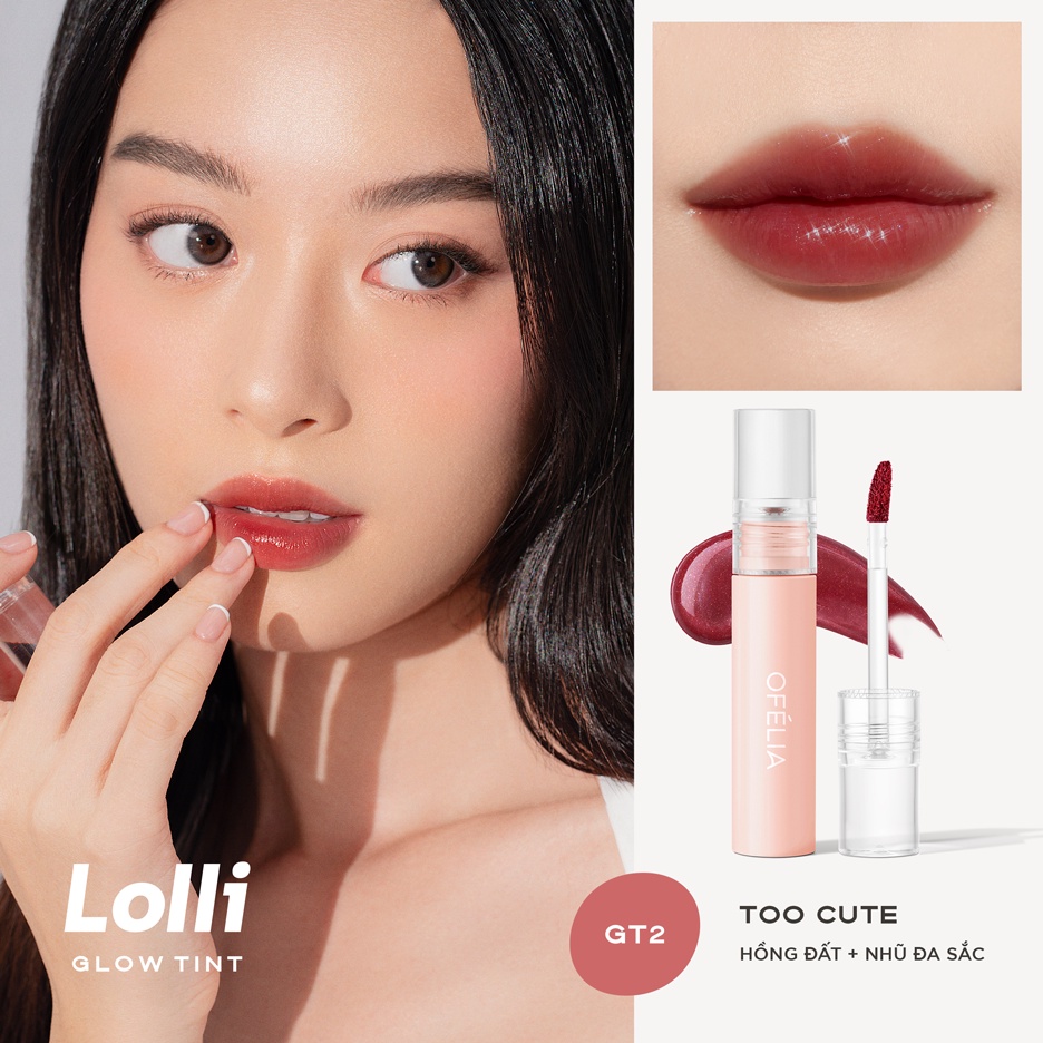 Son Bóng Ofélia Lolli Glow Tint 3.9g