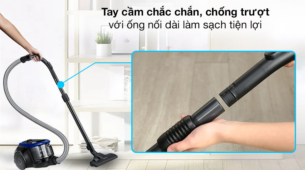 Máy hút bụi dạng hộp Samsung VC18M2120SB/SV - Hàng Chính Hãng