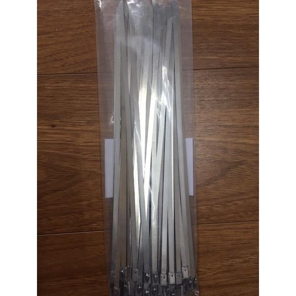 Túi 100 sợi dây rút inox 304 chịu lực, chịu nhiệt size 25cm