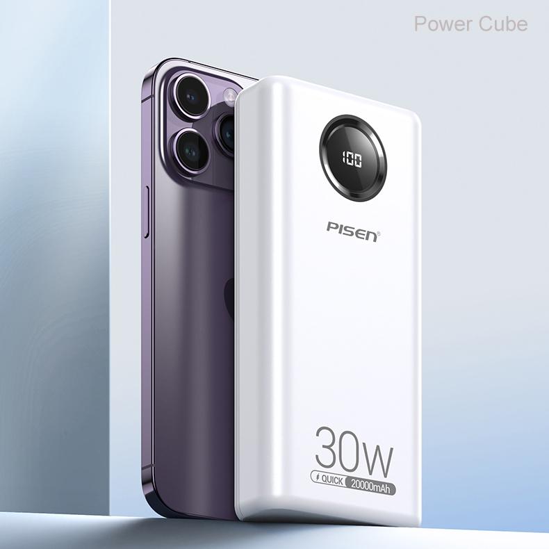 Sạc Dự Phòng Pisen Quick Power Cube 30W 20000mAh