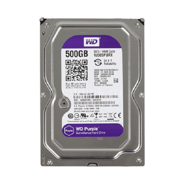 Ổ cứng HDD 500G Western Tím - Tặng cáp dữ liệu SATA 3.0