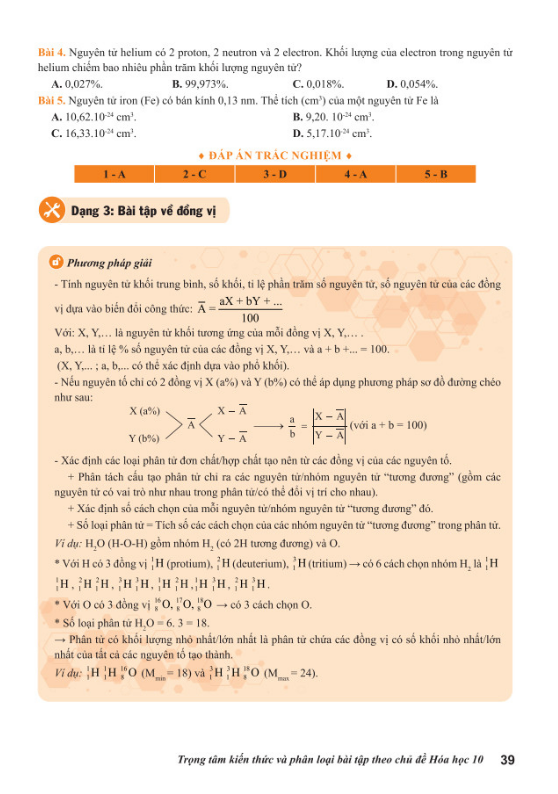 Sách - Trọng Tâm Kiến Thức Và Phân Loại Bài Tập Theo Chủ Đề Hóa Học 10 - Biên soạn theo chương trình GDPT mới