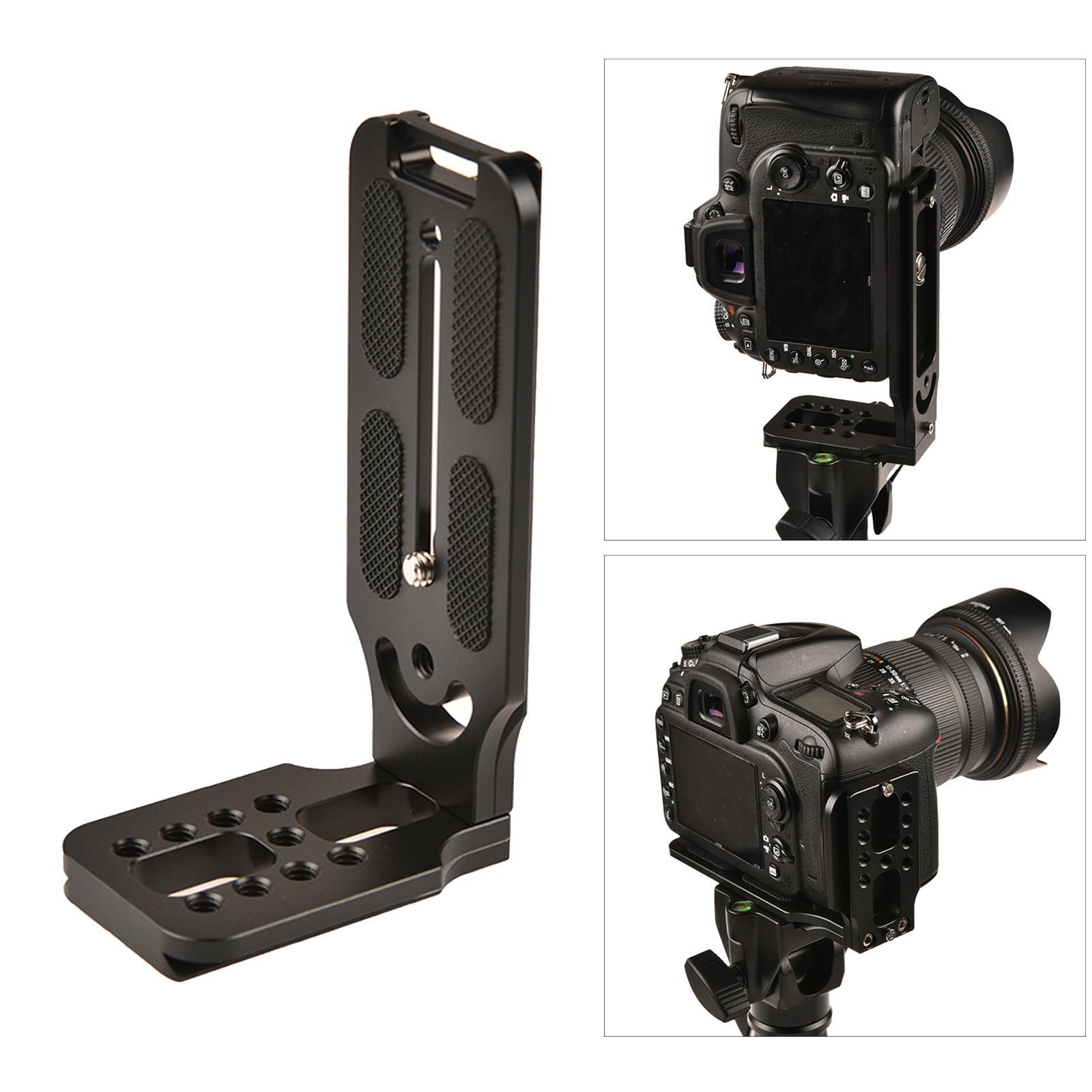 Quick Release Plate Camera L Bracket for Tripod Ball Head Adapter Mount