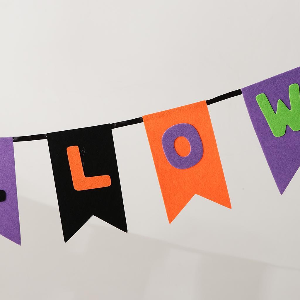 Happy Halloween Bunting Banner Pennant Garland Party Hanging Decoration