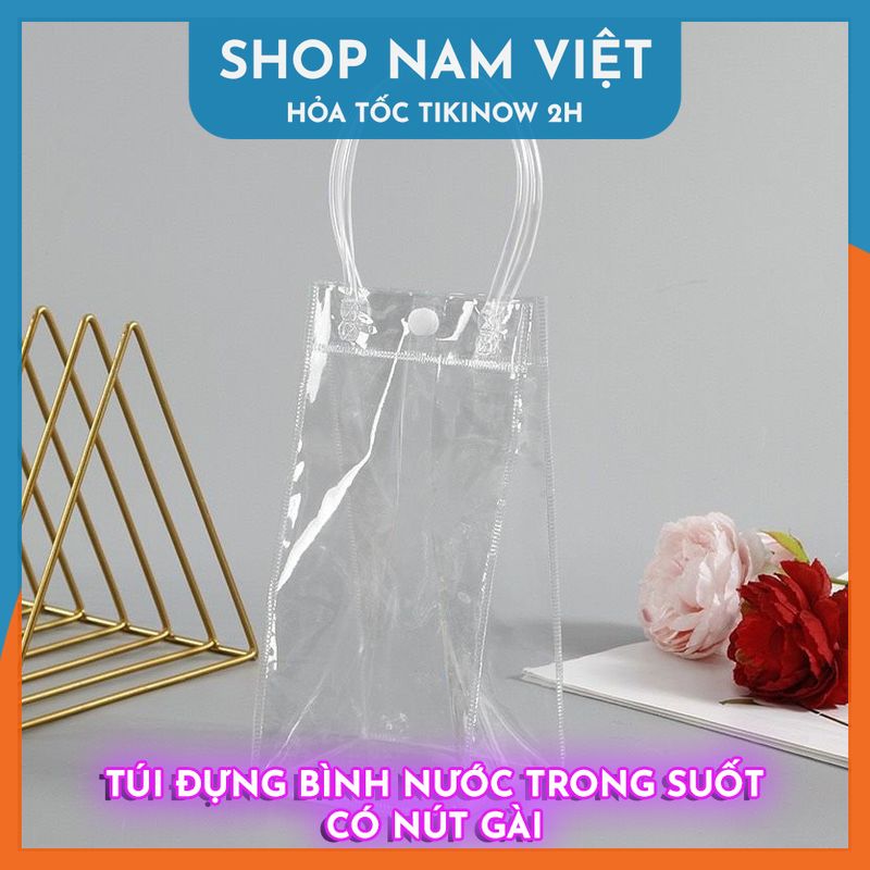 Túi Du Lịch Trong Suốt Có Quai Xách Bằng Nhựa PVC
