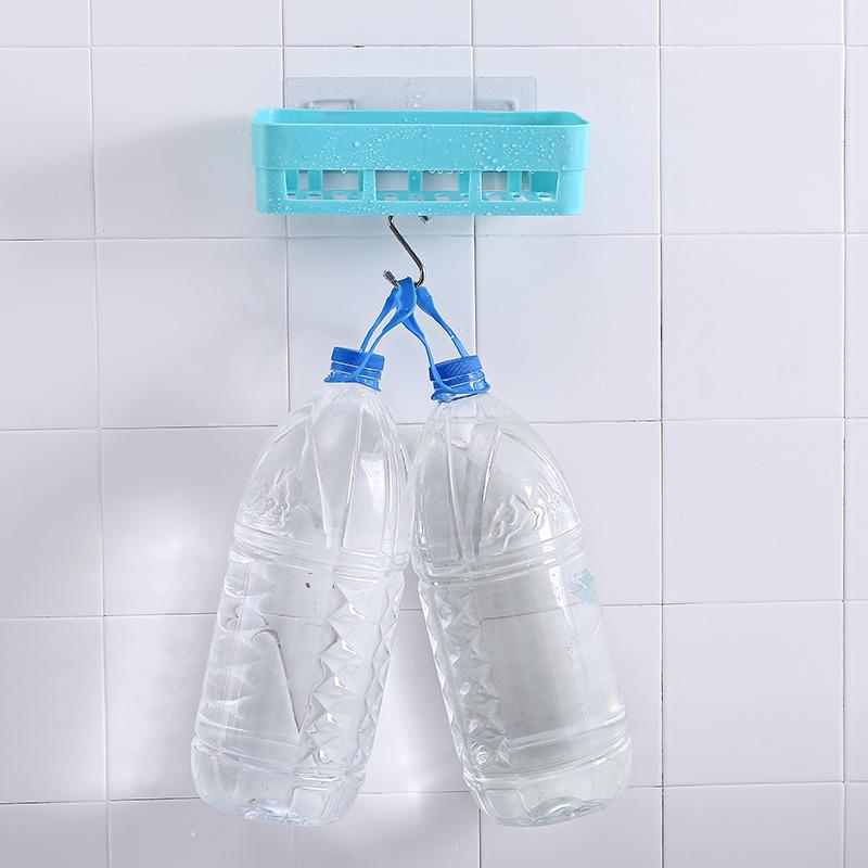 Kệ nhựa treo tường nhà tắm, nhà bếp dán tường chịu lực - Giá để đồ nhà tắm dán tường hình chữ nhật