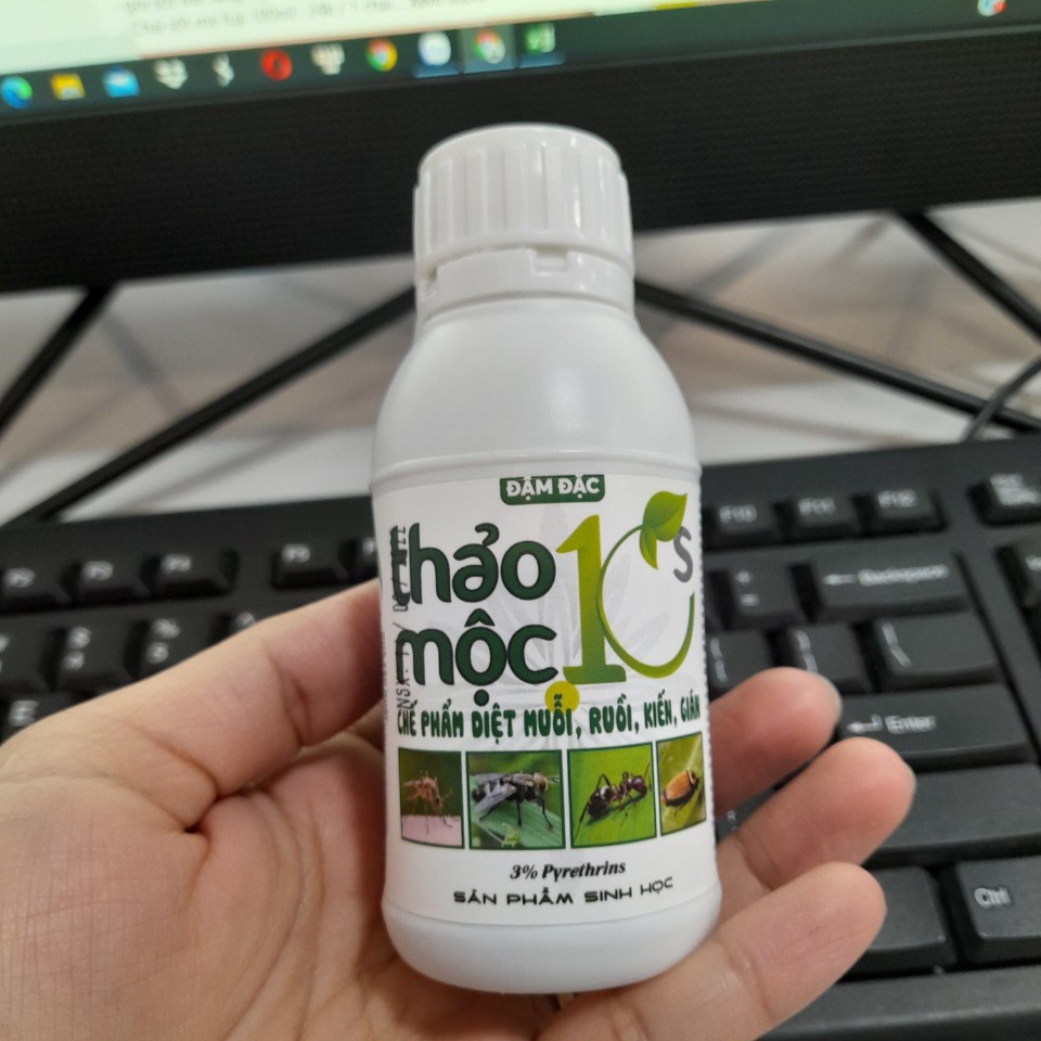 Chế phẩm diệt muỗi gián kiến ruồi Thảo mộc 10s đậm đặc chai 100ml
