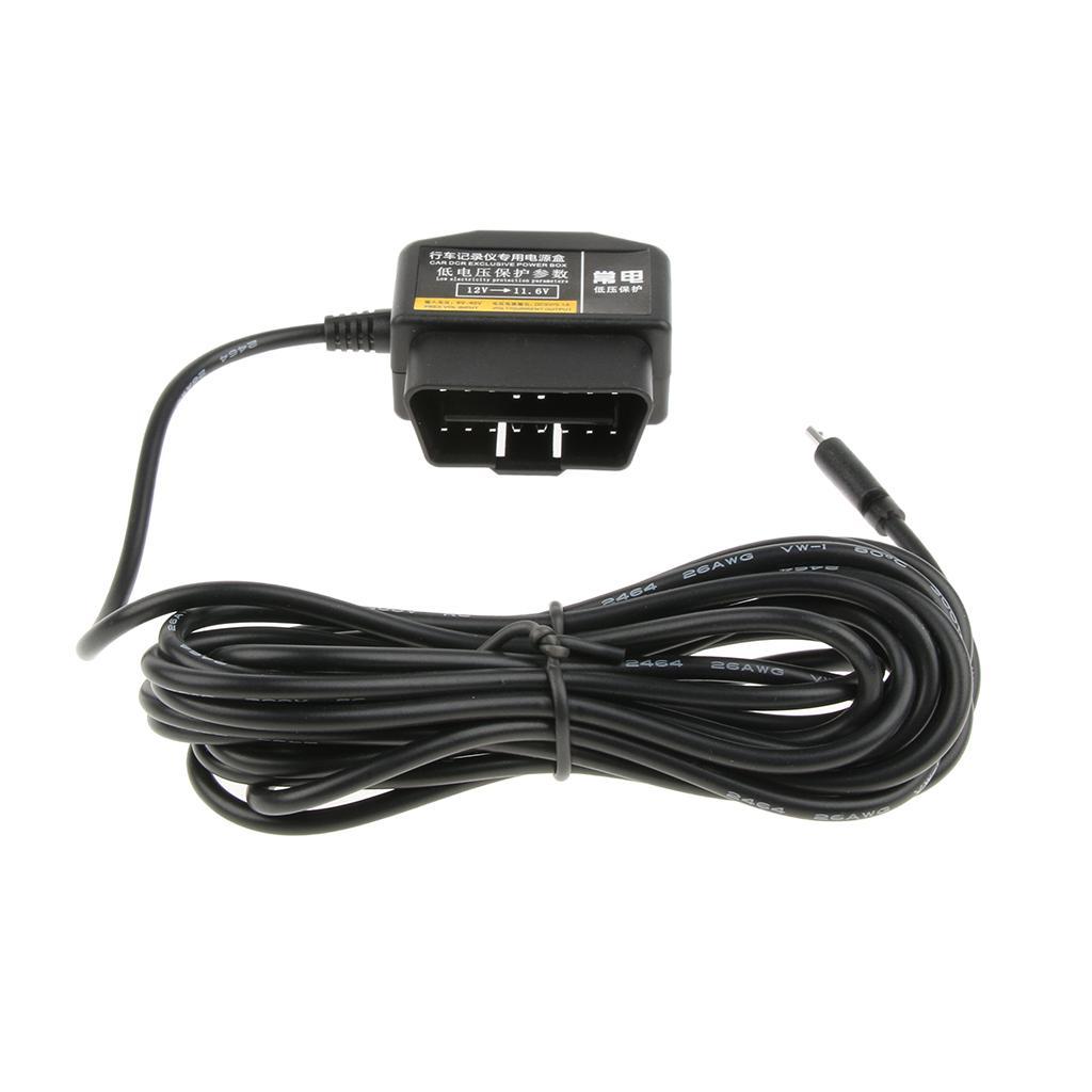 New 12V/36V to 5V/2A In Car Dash Cam Hardwire Kit with Micro USB Head Cable