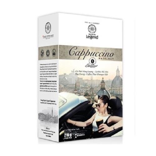 Combo 2 Hộp Cà Phê Cappuccino Hazelnut Trung Nguyên Legend - Hạt Phỉ (12 gói x 18g - Ít ngọt, thơm, béo)