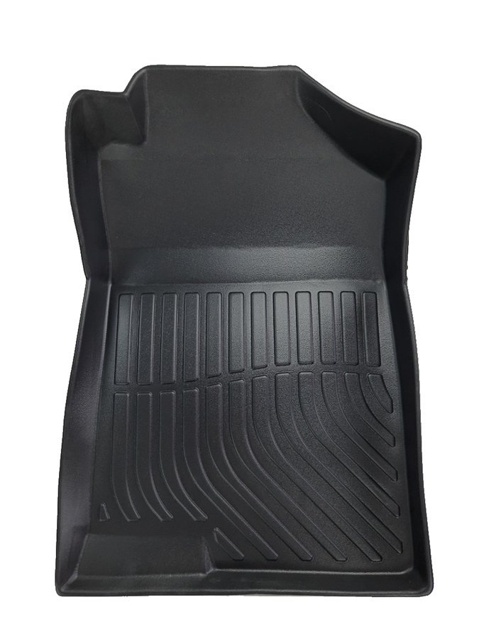 Thảm lót sàn xe ô tô Hyundai Accent 2017- nay Nhãn hiệu Macsim chất liệu nhựa TPE màu đen hàng loại 2