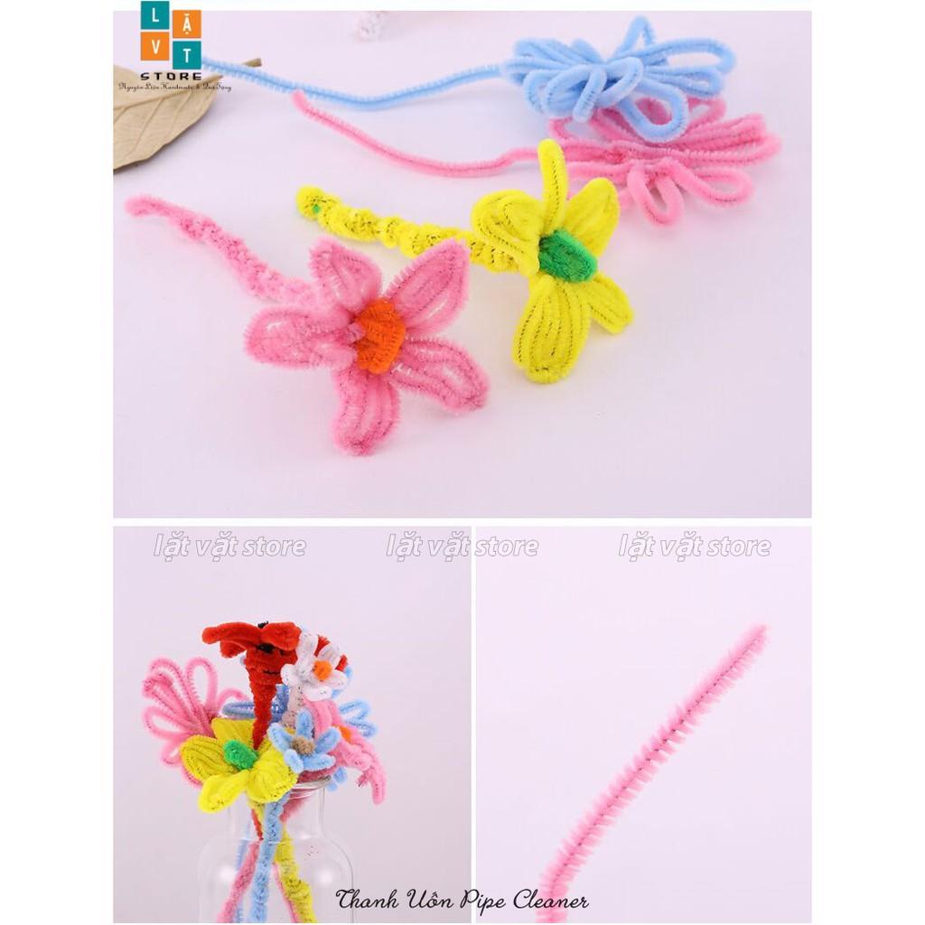 Thanh Pipe Cleaner dùng làm đồ uốn, đồ chơi, khung len để làm len chọc - Góc Handmade, Đồ làm DIY