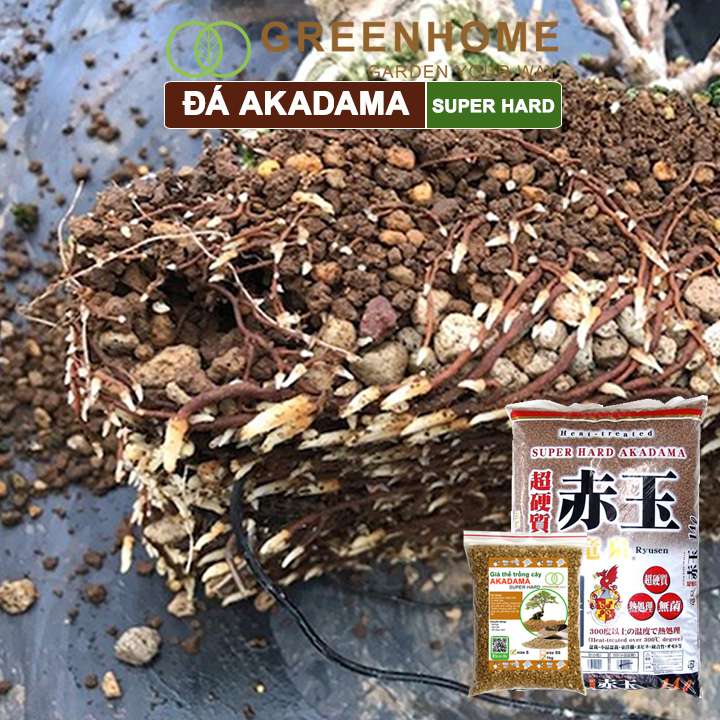 Đá Akadama, loại siêu cứng, làm đất, phân nền thủy sinh, bonsai, sen đá, nhiều size lựa chọn |Greenhome