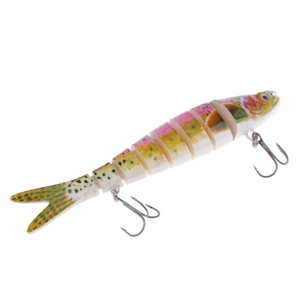 Simulation Fish Fishing Lures Hard Baits Jigs with 2-hook