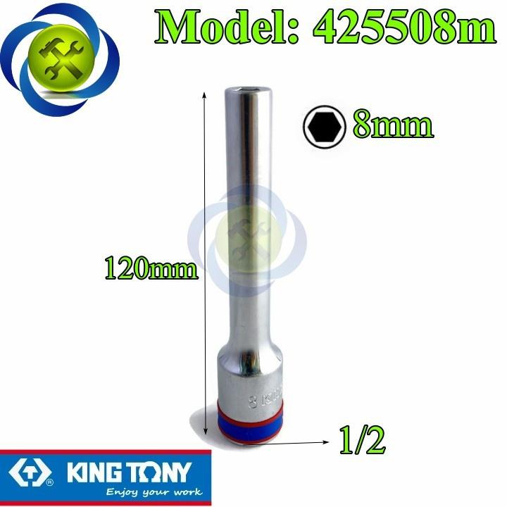 Tuýp 1/2 dài 120mm KINGTONY loại 6 cạnh màu trắng