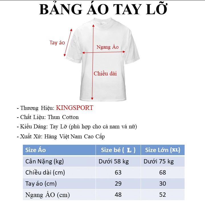 Áo Thun Tay Lỡ Form Rộng Unisex Chất Áo Phông Mềm Mịn Cho Cả Nam Nữ Trơn Màu Thương Hiệu KINGSPORT
