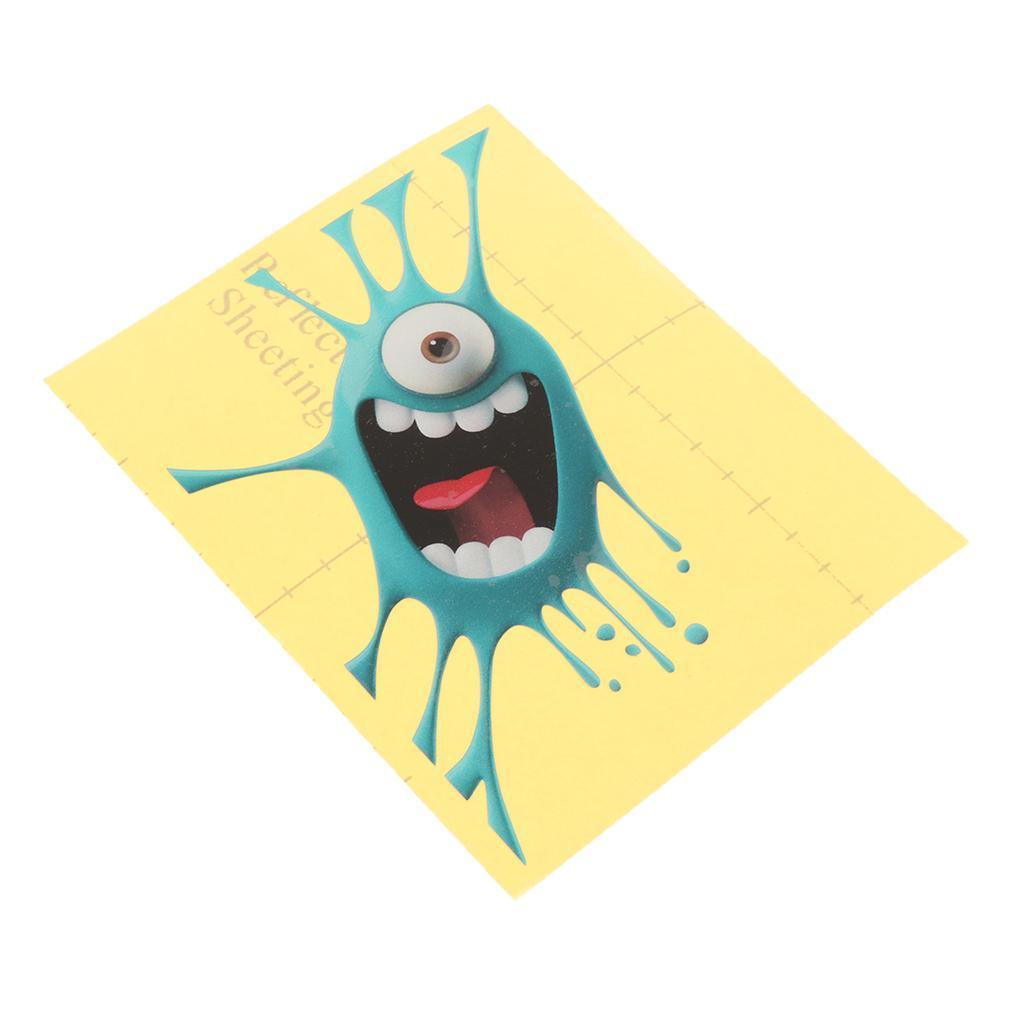 1pcs Car Auto Body Sticker Little Monster Engine Hood Self-Adhesive Side Truck Vinyl Graphics Decals Headlight Position