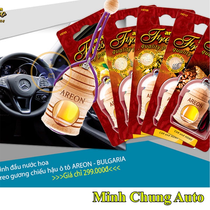 Tinh dầu treo xe ô tô AREON Fresco hương dưa hấu - Bulgaria