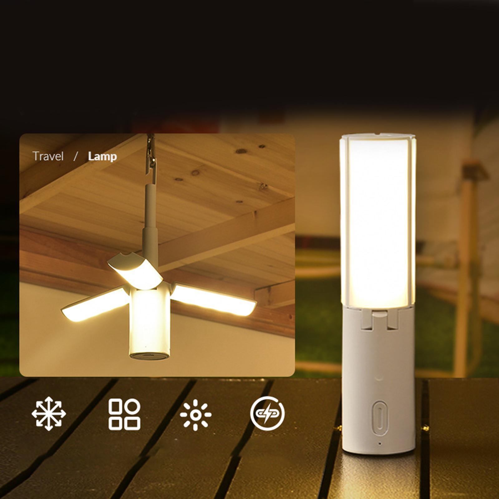 LED Camping Lantern Camping Light USB Rechargeable Lightweight Tent Lamp Outdoor Light for Garden Survival Backpacking Hiking