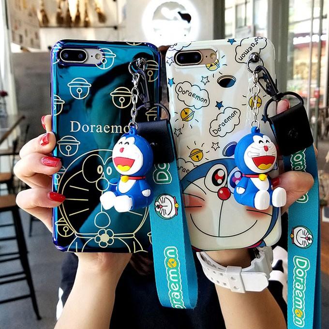 Ốp lưng Doreamon full phụ kiện cho iphone X / Xs max / 8 plus / 7 plus