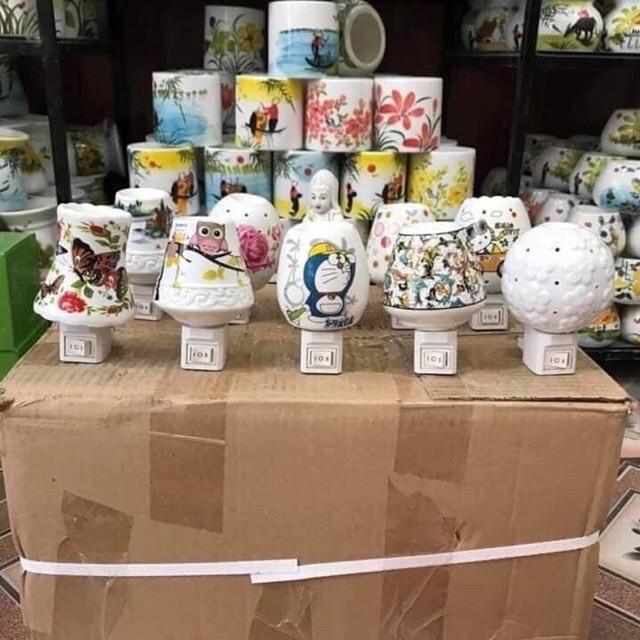 Đèn Ngủ Nấm Có Hõm Xông Tinh Dầu hàng Bát Tràng.