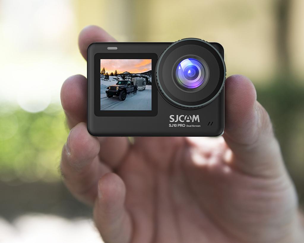 SJCAM SJ10 Pro Chuyển Đổi Màn Hình Kép Camera Hành Động 4K/60FPS H22 Chipset Mở Rộng Mic Phát Trực Tiếp Con Quay Hồi Chuyển EIS WiFi Từ Xa Thể Thao DV