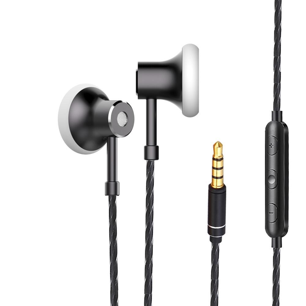 Tai nghe HEADROOM MS16 có tích hợp micro tiện dụng âm thanh sống động đi kèm nút tai nghe