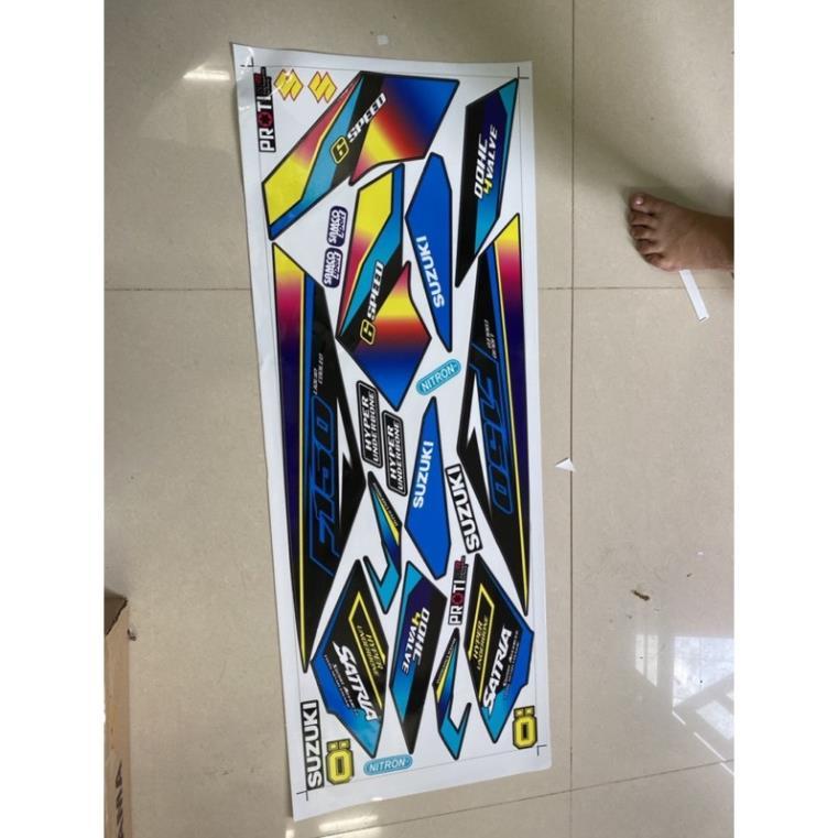 Tem xe satria fi 7 màu