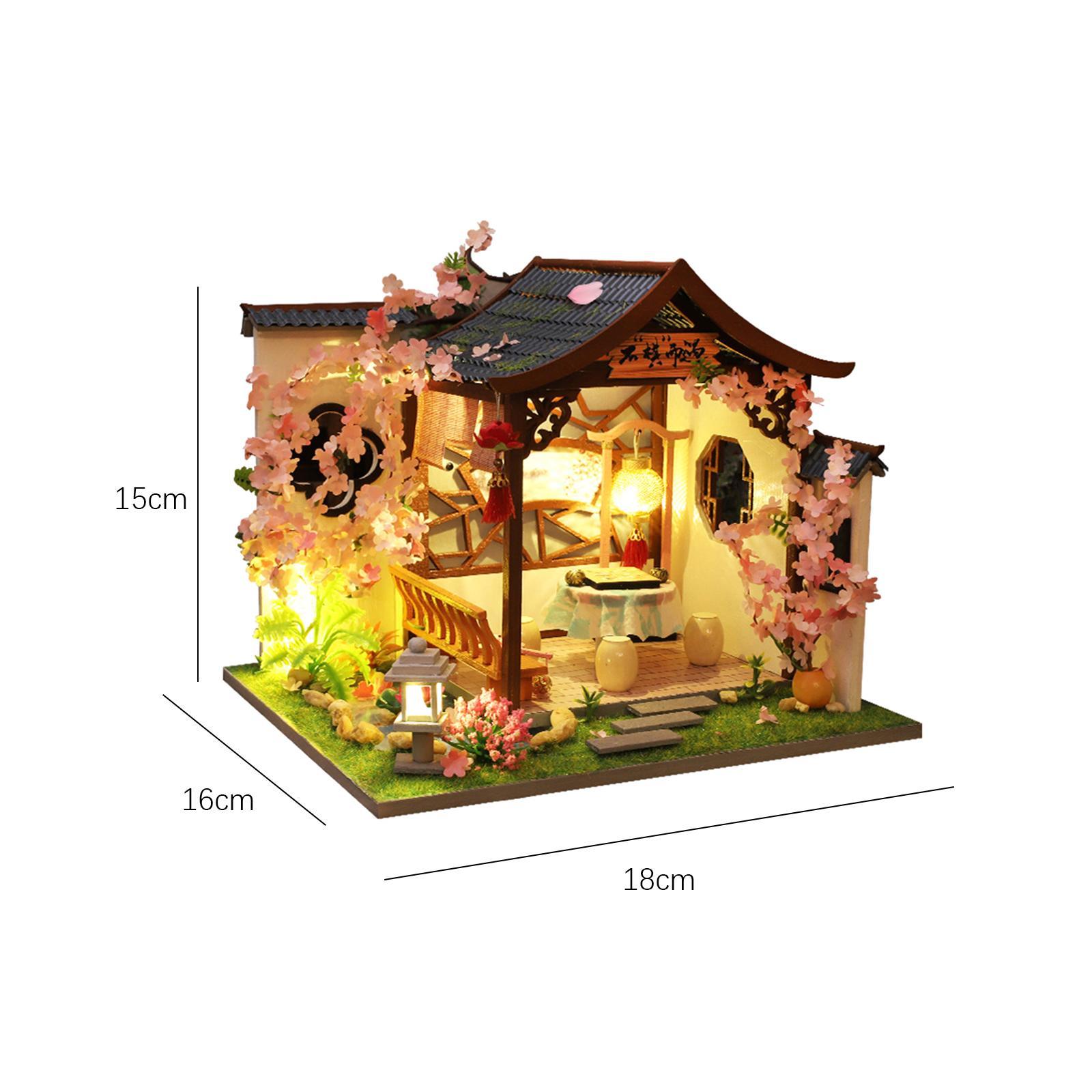 Mini House Kits Wooden Miniature Dollhouse DIY Kits Creative Room for Teens Gifts