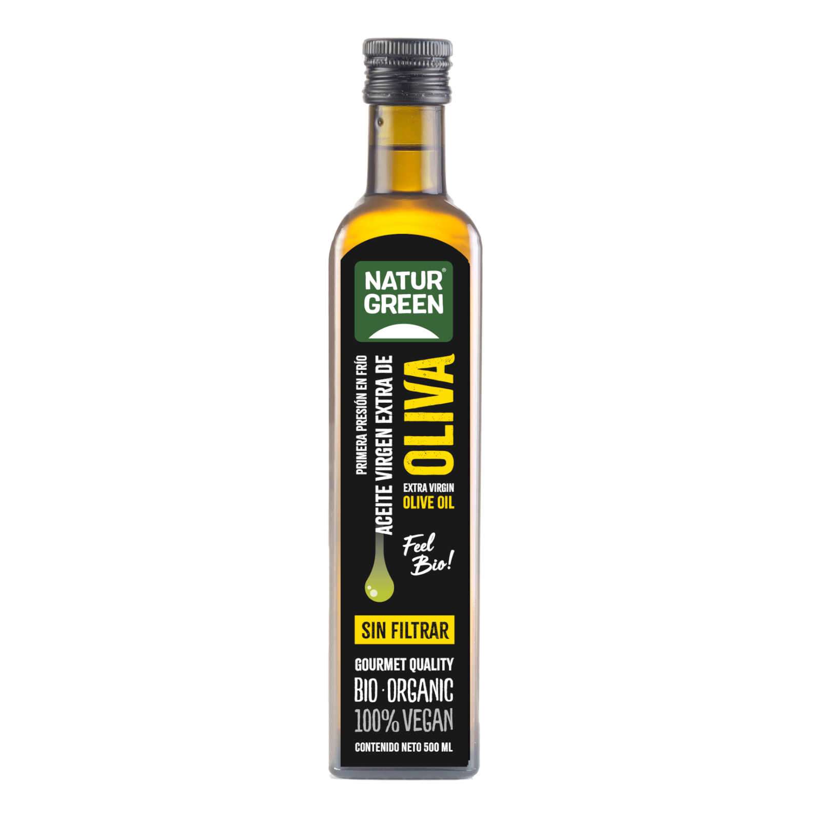 Dầu Oliu Nguyên Chất Hữu Cơ NaturGreen (500ml) - Organic Extra Virgin Olive Oil