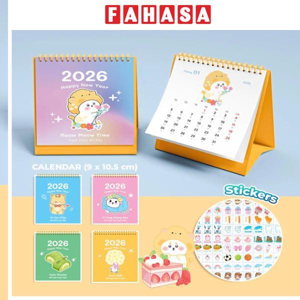 Lịch Bàn Mini - Meow Meow Time