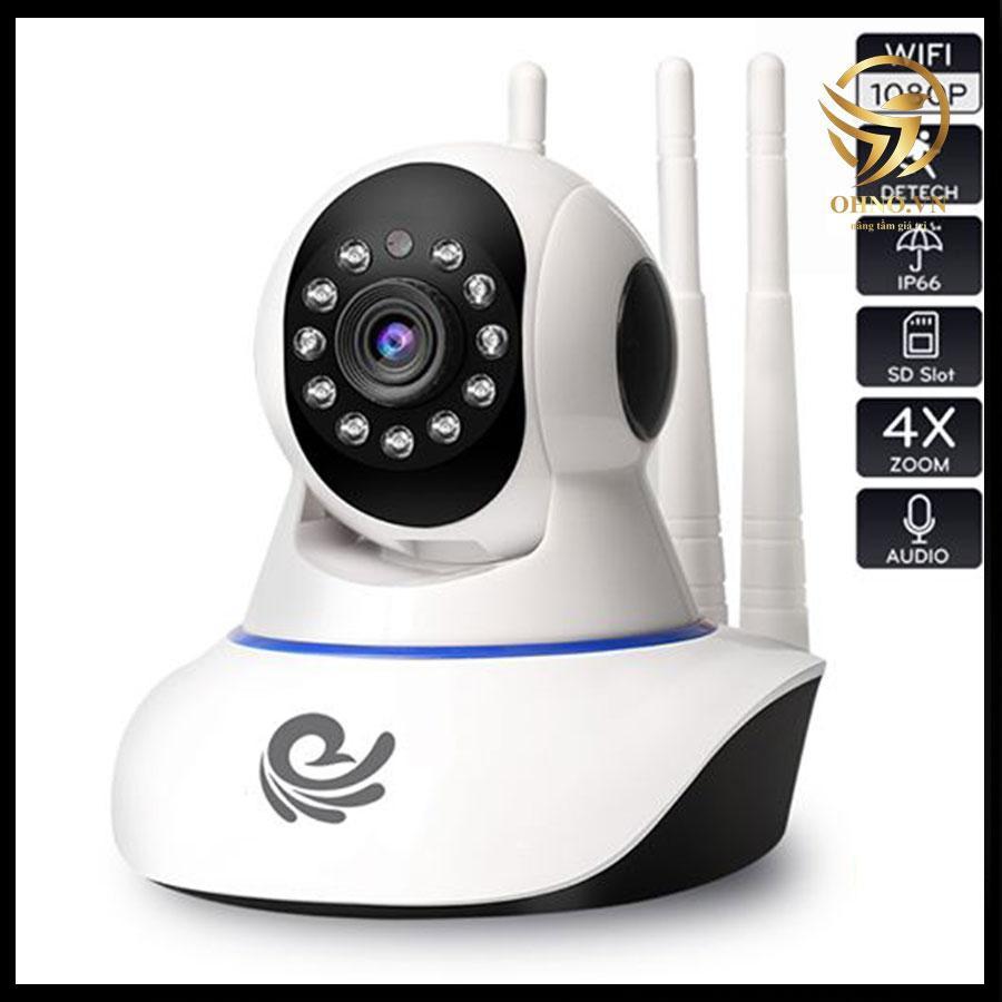 Camera IP Wifi  Carecam XFL200 3 anten 2.0 MPX chống trộm hàng chính hãng