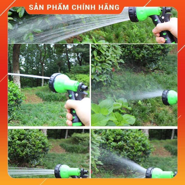 Bộ vòi xịt nước tưới cây đa năng 7 chế độ kèm dây tưới dạng lò xo co dãn 206791