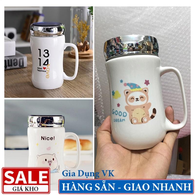 Ly Sứ Nắp Gương Soi Hàn Quốc - Nhiều Hình