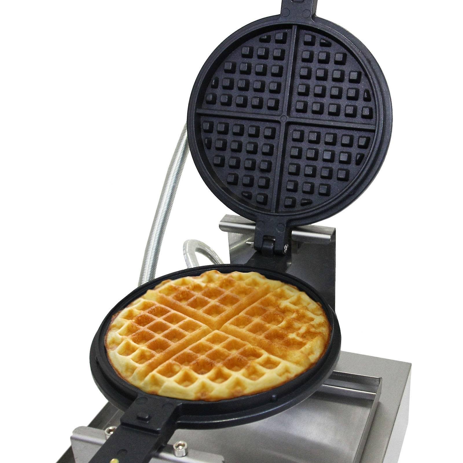 Máy Làm Bánh Kẹp Waffle Đơn Cán Gỗ Công Nghiệp Waffle Baker 220V Machine Iron PVN4681 Tặng Công Thức Làm Bánh