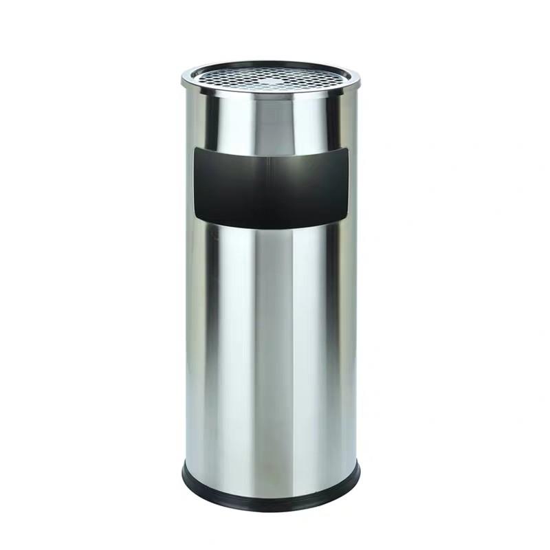 Thùng rác inox tròn, thùng rác inox gạt tàn tròn