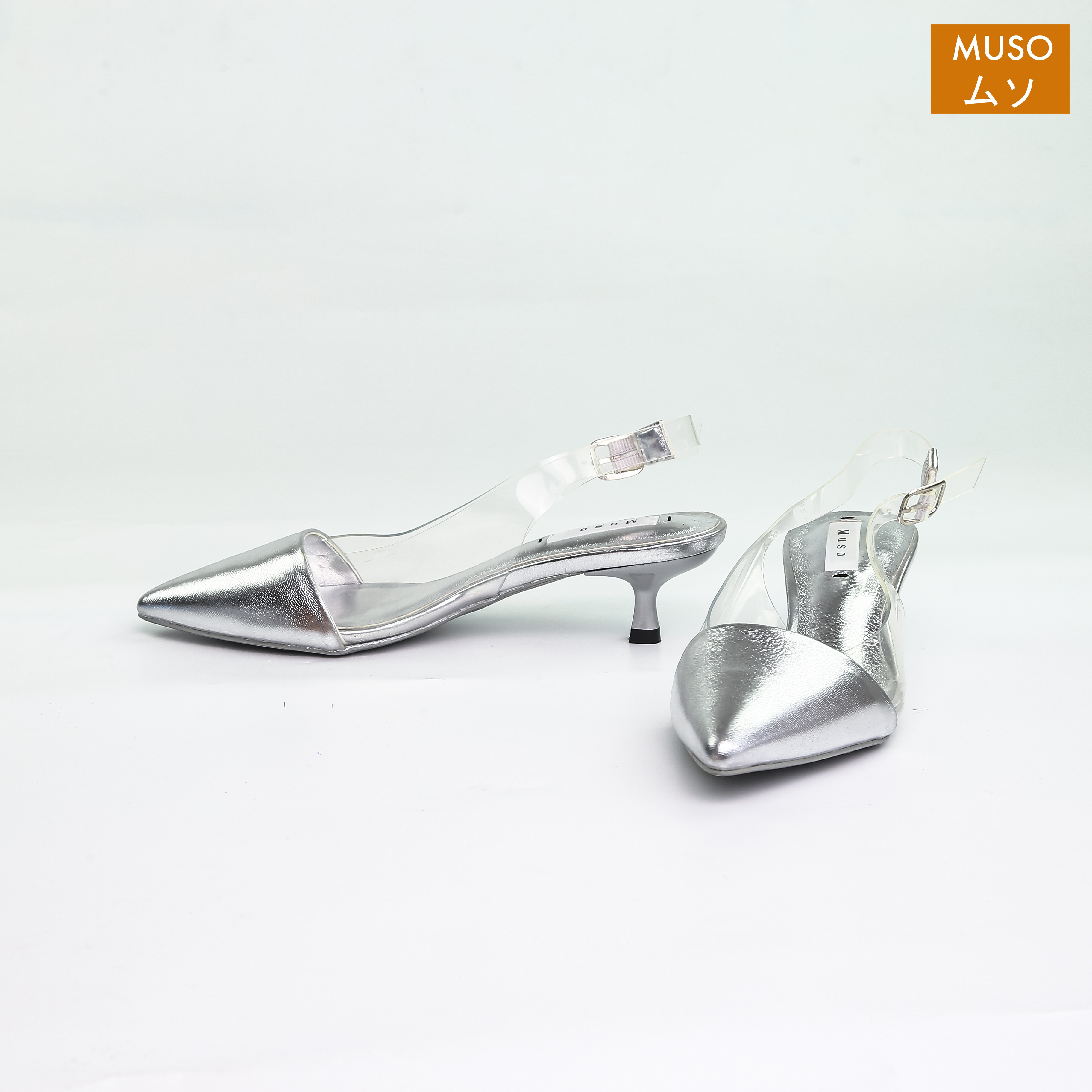 Giày Cao Gót Slingback Mũi Nhọn Gót 3cm MUSO GCGMS011 - Hàng Chính Hãng