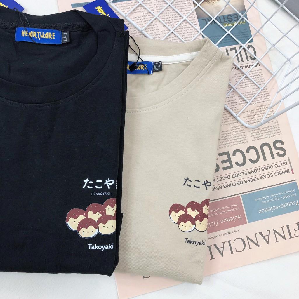 Áo thun cotton in hình Takoyaki - ẢNH THẬT