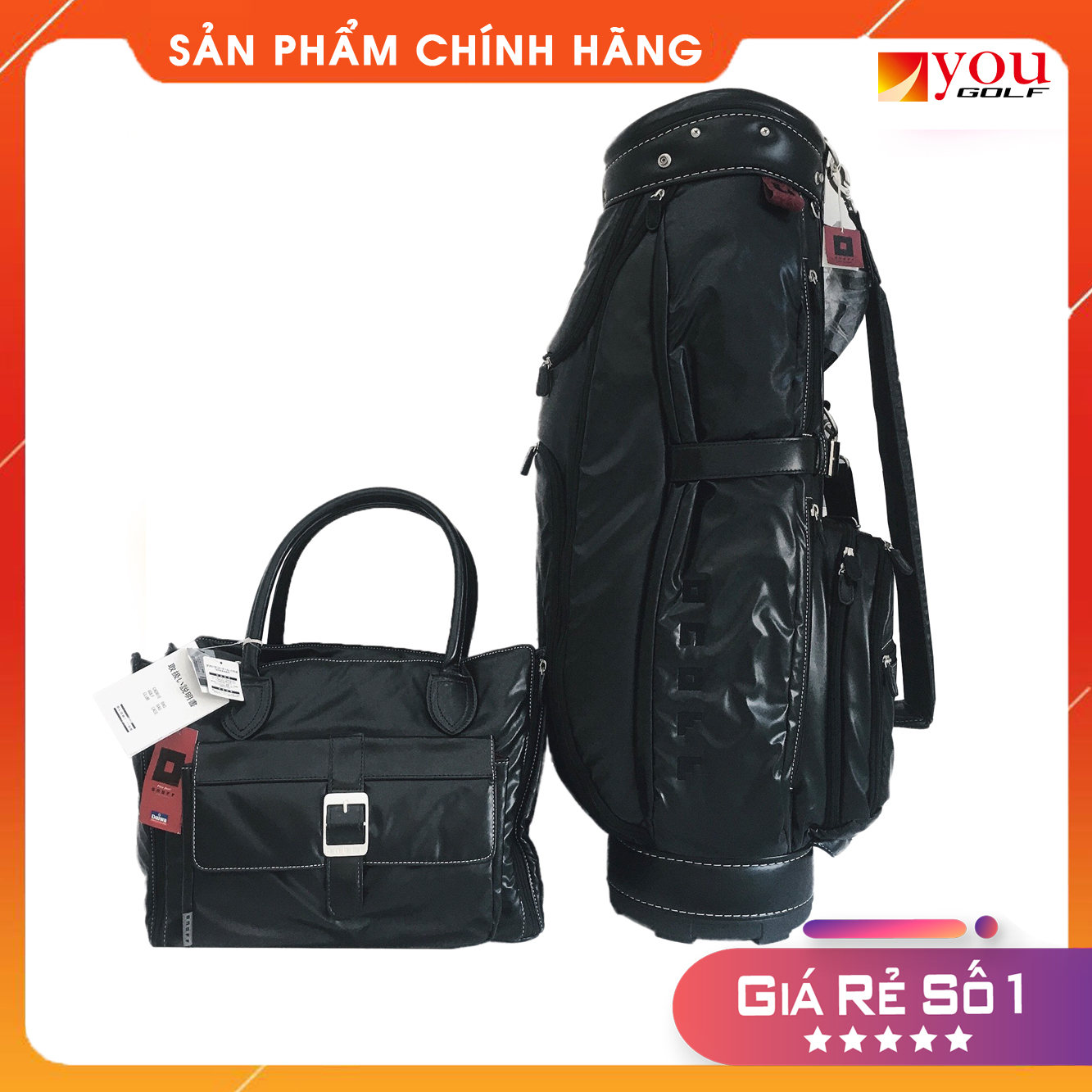 Set túi đựng gậy Golf Onoff OB0713 Caddy Bag + BosTon Bag Lady Set golf