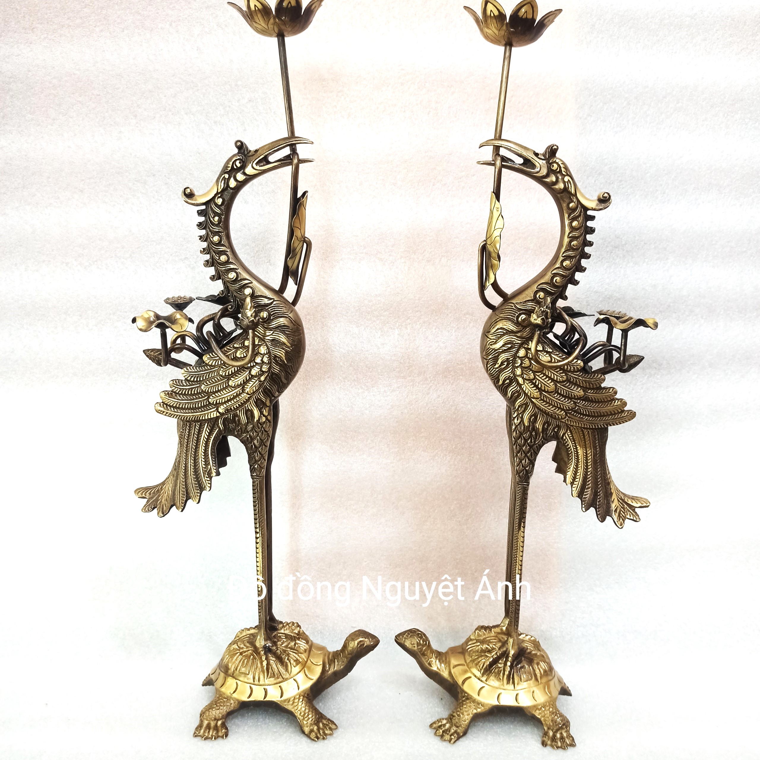 Hạc thờ, Hạc thờ cúng bằng đồng cao 60cm