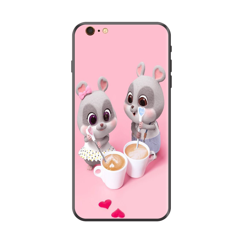 Ốp lưng TPU viền dẻo cho điện thoại IPHONE 6/6S Hình Chuột Tết 2020 Mẫu 12