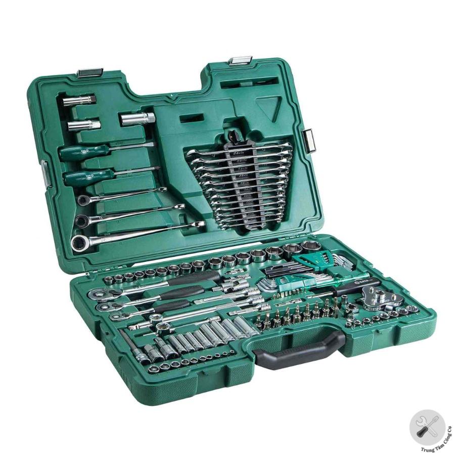 Bộ dụng cụ cầm tay Sata 09014G 128 chi tiết – Dr.Master chuyên dụng để sửa chữa các loại xe cơ giới - Hàng chính hãng