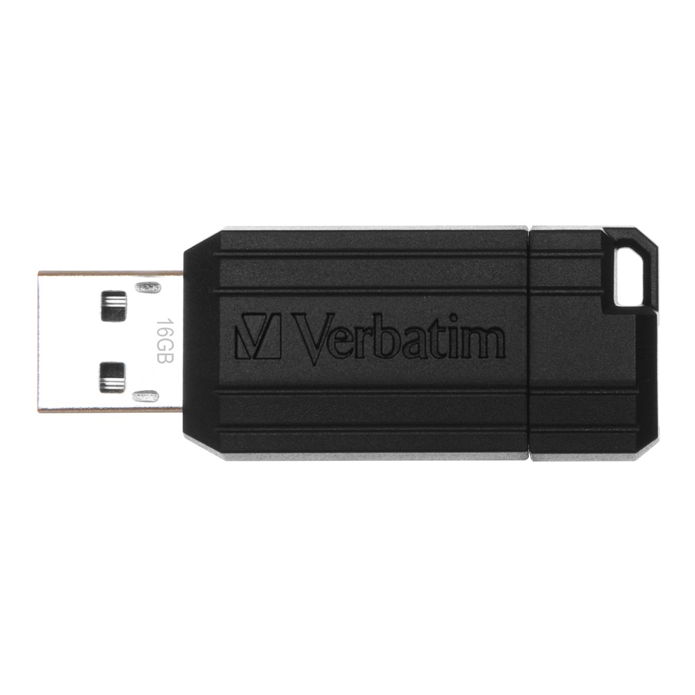 USB VERBATIM STORE'N'GO PINSTRIPE USB DRIVE 16GB 2.0 - Hàng chính hãng (màu đen)