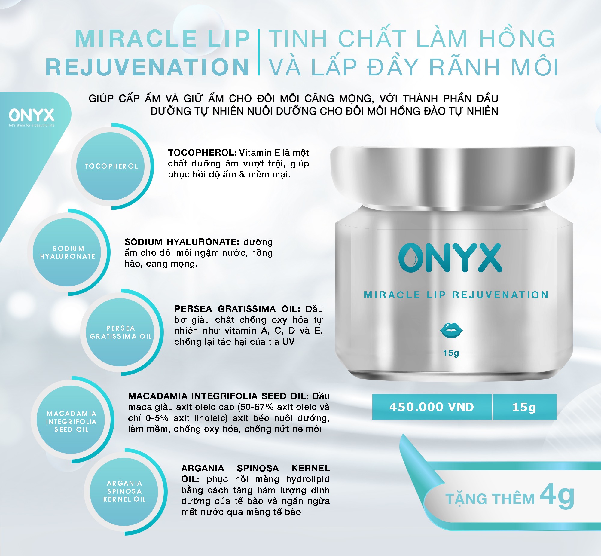 Ủ Hồng Môi & Lấp Đầy Rãnh Môi | Onyx Bảo Thy